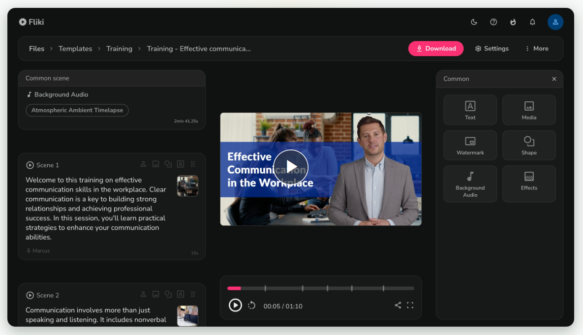 text to videos editor with ai